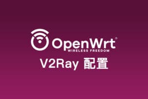 软路由系统 OpenWRT V2Ray 客户端配置使用教程
