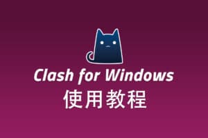 V2Ray Windows 客户端 Clash for Windows 配置使用教程